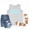 The Juniper Shop Salty Block Distressed Youth Tank Top - 2 of 4