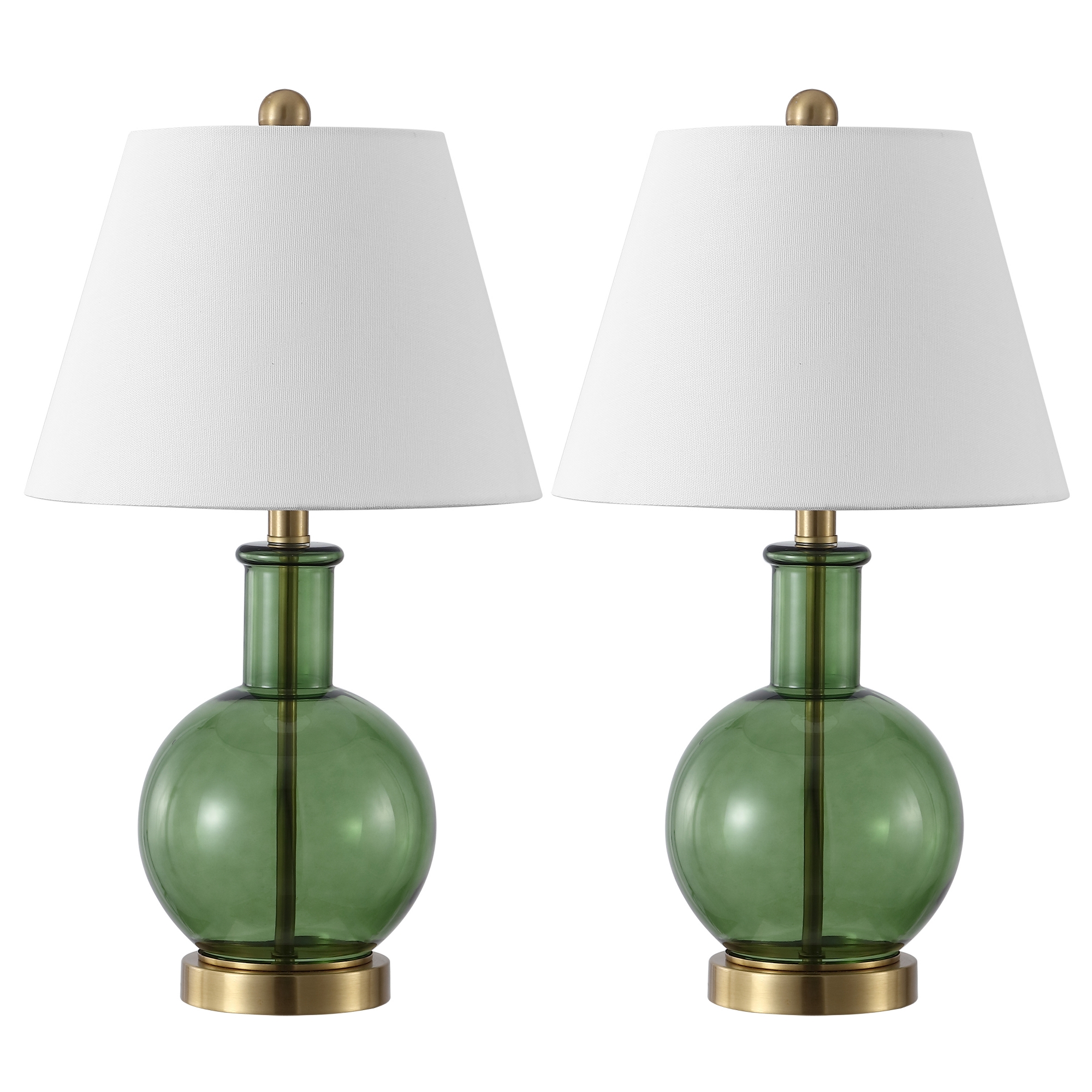 Camelie 22" Table Lamp (Set of 2) - TBL4622 - Green/Brass - Safavieh