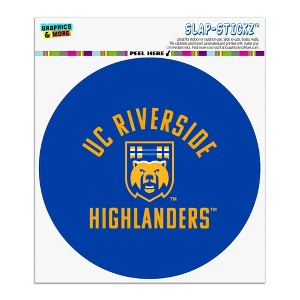 University of California, Riverside Highlanders Automotive Car Window Locker Circle Bumper Sticker - 1 of 4