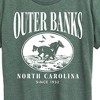 Women's - Instant Message - Outer Banks Running Horse Short Sleeve Graphic T-Shirt - 2 of 4