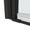 NicBex Shower Door  31.4" Wx72" H Pivoting Tub Shower Doors with 1/4" (6mm) Tempered Glass Door and 304 Stainless Steel Open Outside, Matte Black - 2 of 4