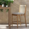 Nathan James Kayden Outdoor Bar Stool Light Gray - 2 of 4