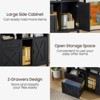 Farmhouse File Storage Cabinets Printer Stand with Open Space - 3 of 4