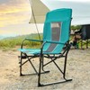 KWPZQEB Directors Chair, Camping Chairs for Adults, Heavy Duty Side Table with Side Table and Side Pockets, Lawn Chairs for Beach, Lawn - 3 of 4
