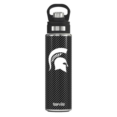 NCAA Michigan State Spartans Carbon Fiber Wide Mouth Water Bottle - 24oz