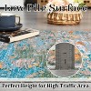 Washable Rug Non Slip Modern Abstract Hallway Runner Rug Rubber Backing Low Pile Contemporary Carpet Kitchen Laundry Entryway - 4 of 4