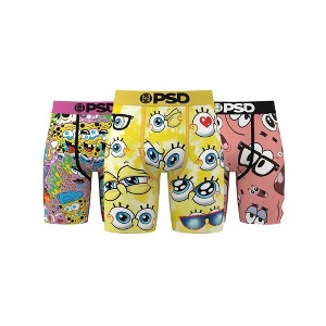 Mens SpongeBob SquarePants and Patrick PSD Boxer Briefs 3-Pack - 1 of 4