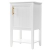 SEVOBAL Bathroom Vanities 20 Inch Bathroom Vanity with Sink and Storage Rack for Bathroom, White, 20"*15.5"*33.5" - 4 of 4
