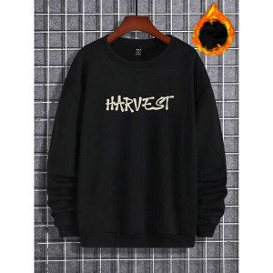 TIME HOLLOW Street Letter Print Long Sleeve Sweatshirt - Casual And Stylish - 1 of 3