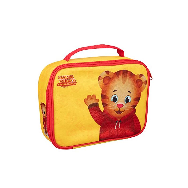 Daniel Tiger's Neighborhood Insulated Lunch Sleeve - Reusable Heavy Duty Tote Bag w Mesh Pocket (Daniel Tiger - Yellow) Back to School Lunch Box, 1 of 2