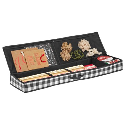 mDesign Soft Fabric Gift Wrap Storage - Gray : Target