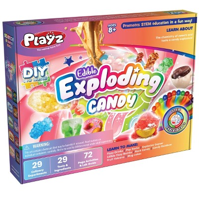 Playz Exploding Candy Food Chemistry Science Kit for Kids Age 8-12 with 29+ STEM & DIY Experiments