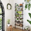 Tangkula 2 PCS 6-tier Ladder Shelf 72 Inches Industrial Wall Mounted Bookshelf - 4 of 4