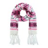 CTM Women's Snowflake Print Hat Scarf and Glommit 3-Piece Winter Set - 3 of 4
