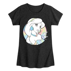 Girls' - Disney - Jasmine Isn't Listening Fitted Short Sleeve Graphic T-Shirt - 1 of 4