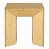 Royal Hampton Side End Table, Natural Brown Wood Frame, Square 24 Inch Top - 2 of 4