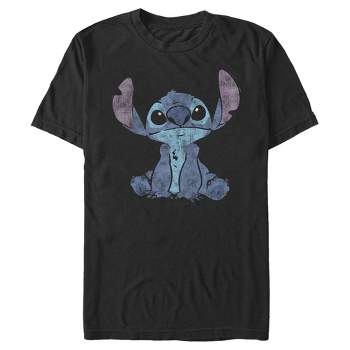 Men's Lilo & Stitch Watercolor Stitch T-shirt - White - X Large : Target