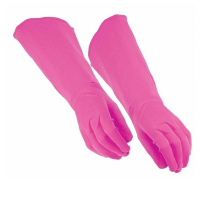 pink formal gloves