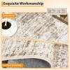 Machine Washable Area Rug for Bedroom Foldable Ultra Thin Low Pile Carpet Non Slip Indoor Floor Cover - 4 of 4