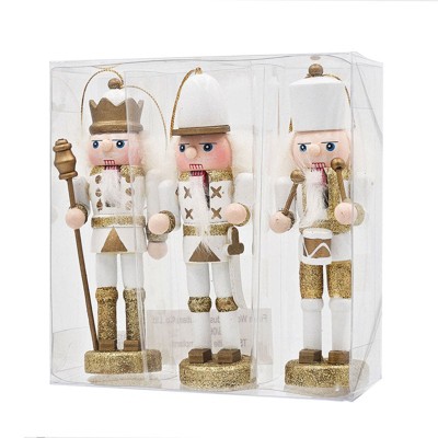 Yukimo Set of 2 Christmas Gnomes Decorations, Rustic Santa Design Table Top Home Ornaments with Fur Details, Beige