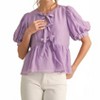 Women's Miller Puff Sleeve Bow Top - Jodifl - 3 of 4