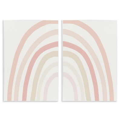 Stupell Industries Children's Soft Pastel Rainbow Shape, 10" x 15"