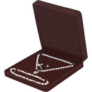 Velvet Jewelry Set Box, Velvet Gift Box for Bracelet Necklace Earring Ring - 1 of 4