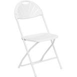 Plastic Folding Chair White - Riverstone Furniture Collection