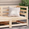 vidaXL Garden Sofa Pine Wood Color Solid Pine Wood 27.6x27.6 Modular - 3 of 4