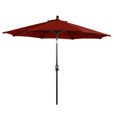 Home Fashions International 9' Round Suntastic Auto Tilt Outdoor Patio Canopy Market Umbrella