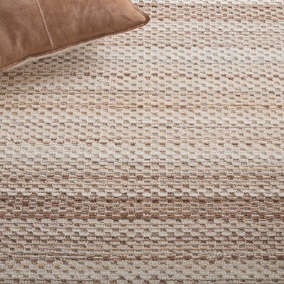 Himalaya Beige Hand-Knotted Wool 4' x 6' Area Rug