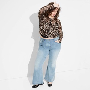 Women's Mid-Rise Flare Jeans - Wild Fable™ - 1 of 3