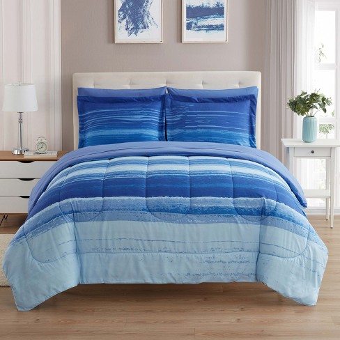 Sweet Home Collection | Bed-in-A-Bag Unique Printed Comforter & Solid Color  Sheet Set Soft All Season Bedding, Twin, Siena