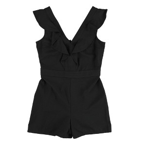 bar III Womens Ruffled Romper Jumpsuit - 1 of 2