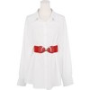 INSPIRE CHIC Women's Bow Buckle Elastic Waist Seal Belts - 4 of 4