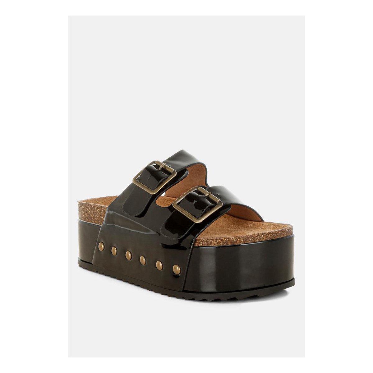 Обувь London Rag Womens Merton Studded Flatform Slip Ons 7.5 — фото 2
