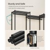 SONGMICS Garment Rack, Heavy-Duty Clothes Rack, Portable Closet Rack, Clothing Rack with Adjustable Mesh Shelves and Hanging Rails, Ink Black - 4 of 4