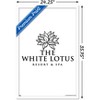 Trends International The White Lotus - Black and White Logo Framed Wall Poster Prints - 3 of 4