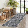 Coolmee Boho Washable Rugs,Vintage Non Slip Ultra Soft Throw Rugs Low-Pile Floor Carpet Rug for Bedroom Entryway Dining Room Dorm, - 3 of 4