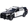 2022 Ford Police Interceptor Utility "LAPD" Black & White "Law Enforcement & Public Service" 1/24 Die Cast Model Car by Motormax - 2 of 3
