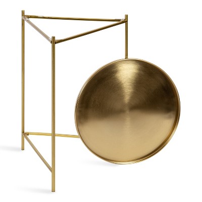 Ulani Round Gold Metal Nesting Accent Table Set