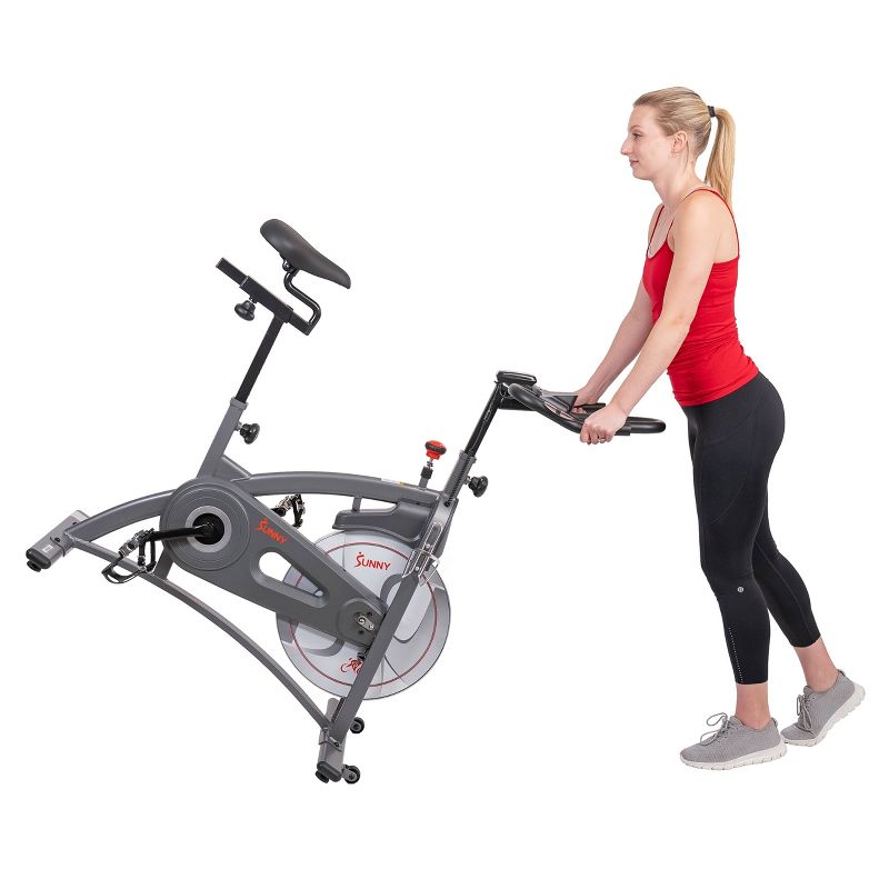 Sunny Health &#38; Fitness Endurance Belt Drive Magnetic Indoor Cycling Exercise Bike, 6 of 20