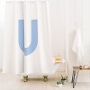 Deny Designs April Lane Art Block Monogram Shower Curtain - 2 of 3