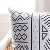 Kerra Pillow - Black/White - 18"X18" - Safavieh - 3 of 4