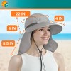 Sun Cube Womens Sun Hat Neck Flap Cover, Uv Protection Wide Brim Fishing Hiking  Hat, Ponytail Foldable Summer Beach Outdoor (beige Cream) : Target