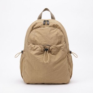バッグ AliK Alilang Lightweight Drawstring Backpack with Front Pocket Side