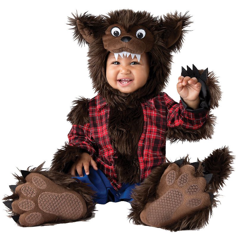 Halloween Express Toddler Boys' Wee Werewolf Costume - Size 12-18 Months - Brown, 1 of 2