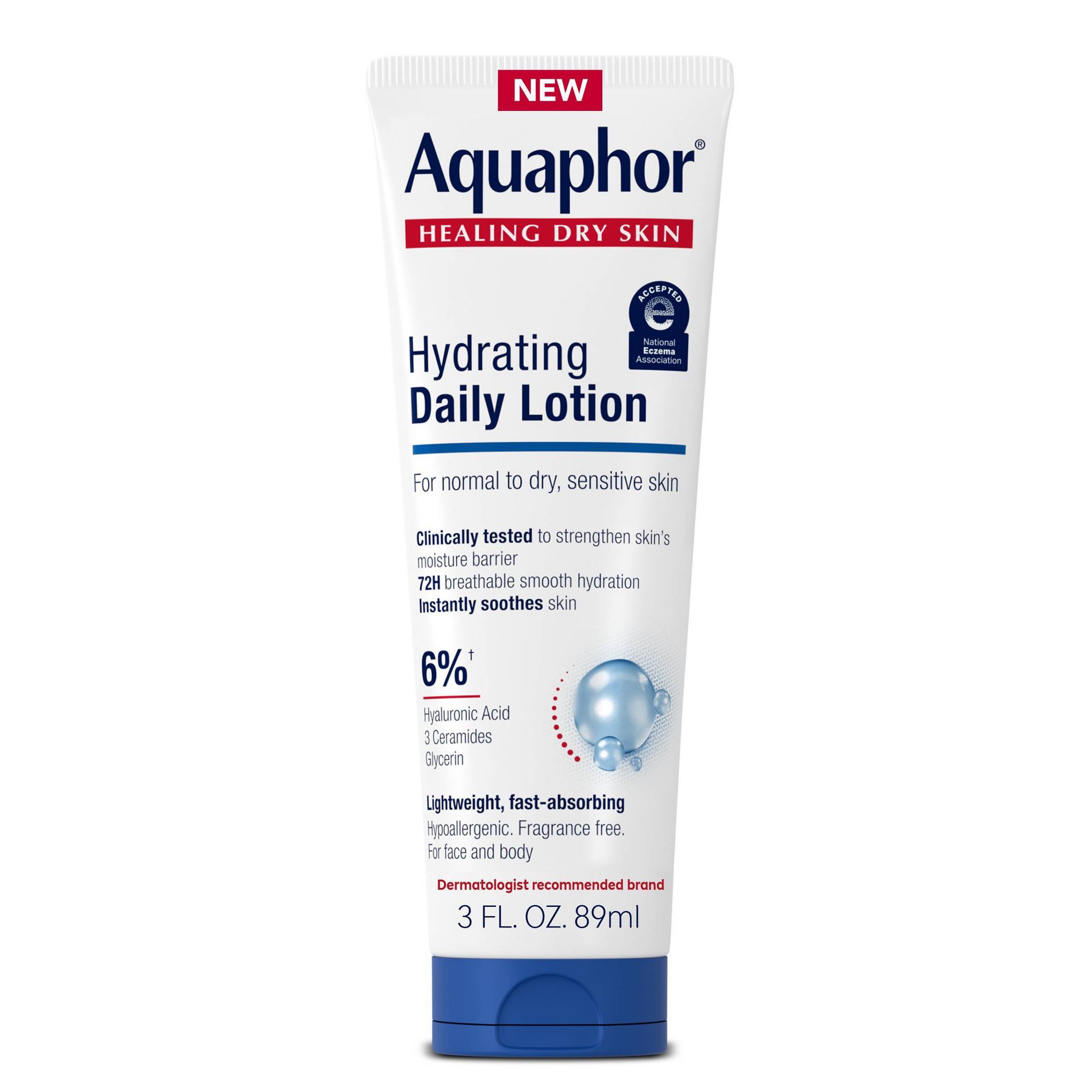 Aquaphor Hydrating Daily Body Lotion - Travel Size - 3oz