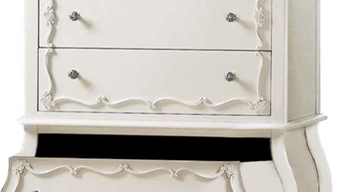 Edalene 37&#34; Decorative Storage Drawers Pearl White - Acme Furniture, 2 of 7, play video
