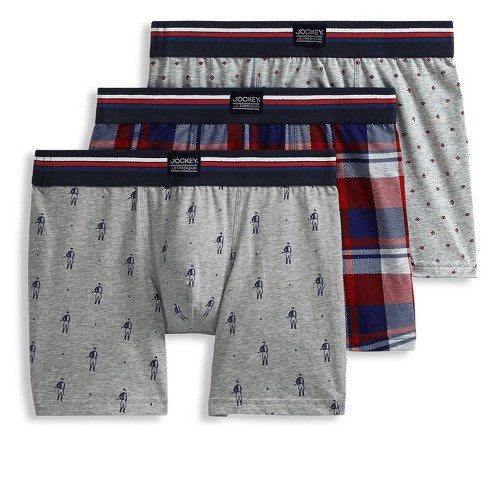 Jockey Men's Organic Cotton Stretch 4 Trunk - 3 Pack